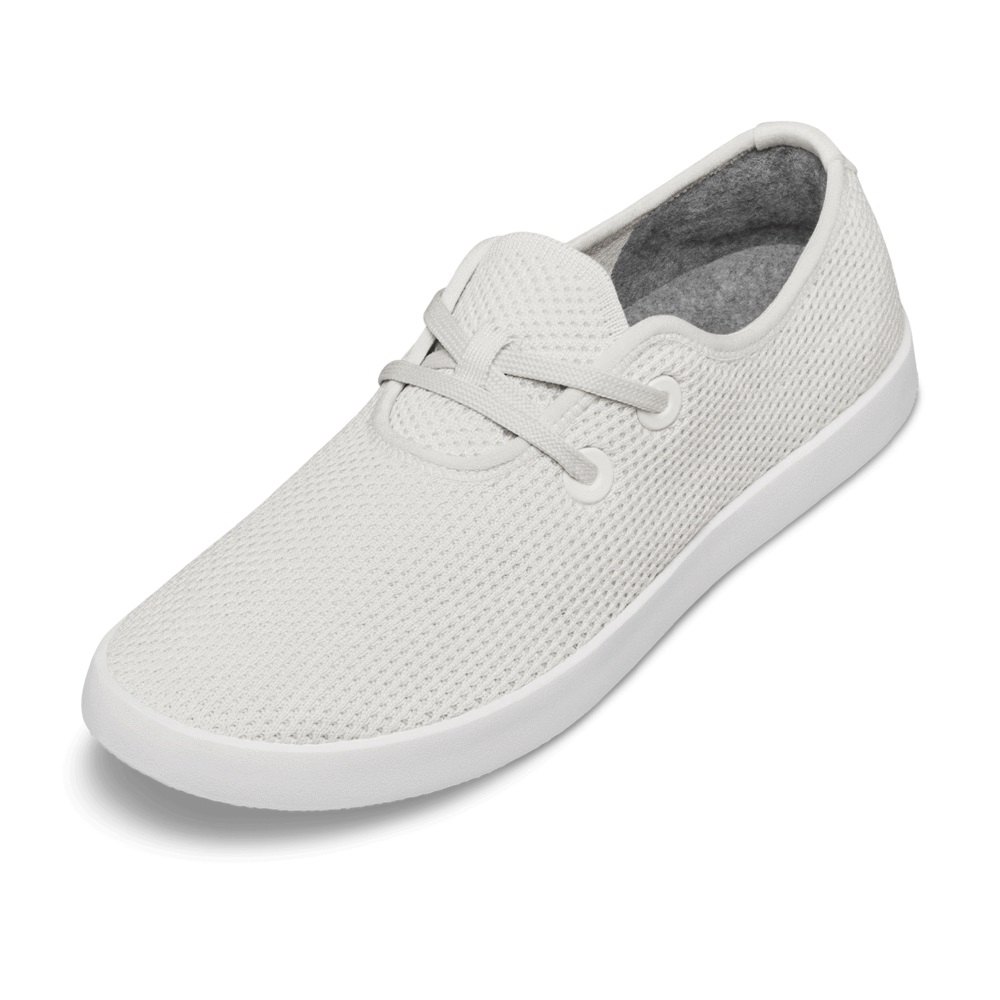 Allbirds Men's Boat Shoes White - Tree Skippers - 57120OVSG